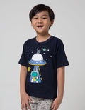Little M Short Sleeve T-Shirt Best Buy Dino Ufo Beam Me Up