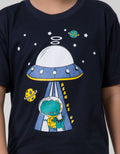 Little M Short Sleeve T-Shirt Best Buy Dino Ufo Beam Me Up