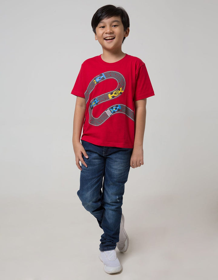 Little M Short Sleeve T-Shirt Best Buy Car Racing Road