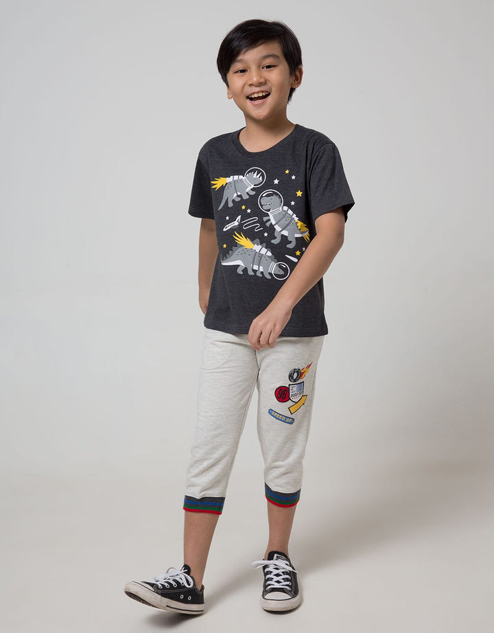 Little M Short Sleeve T-Shirt Best Buy Dino Astro Stars