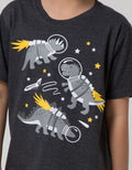 Little M Short Sleeve T-Shirt Best Buy Dino Astro Stars
