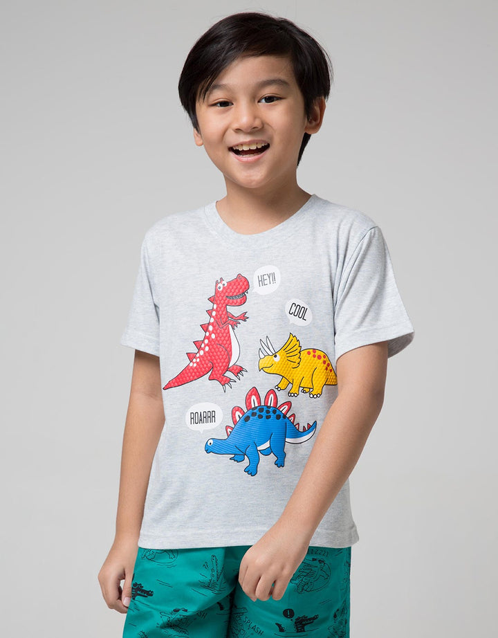 Little M Short Sleeve T-Shirt Best Buy Dino Hey Cool Roar
