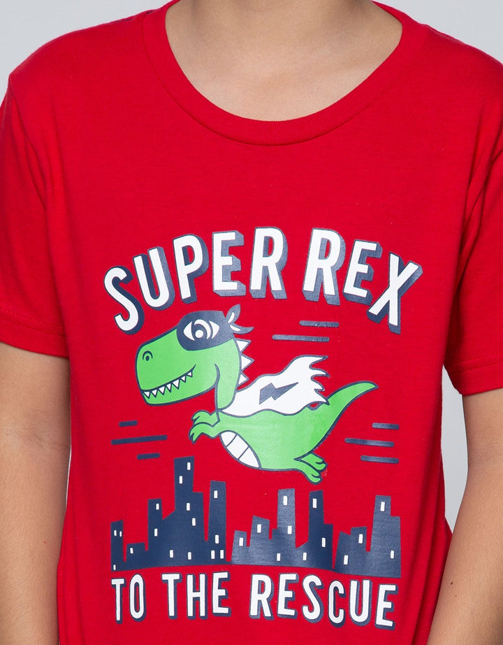 Little M Short Sleeve T-Shirt Basic Best Buy Dino Super Rex