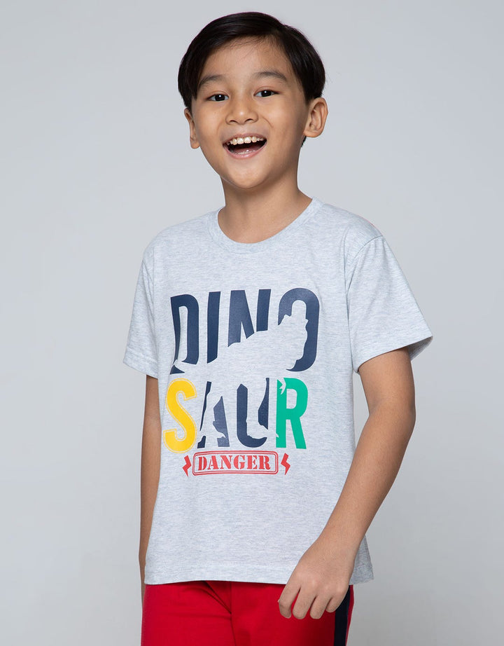 Little M Basic Short Sleeve T-Shirt Best Buy Dinosaur Danger
