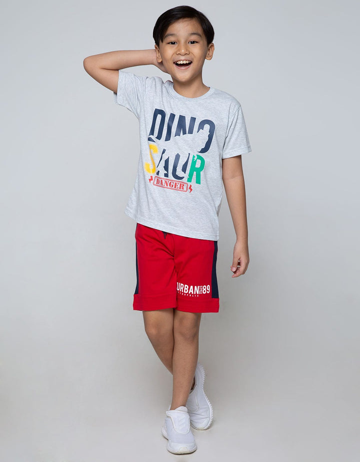 Little M Basic Short Sleeve T-Shirt Best Buy Dinosaur Danger