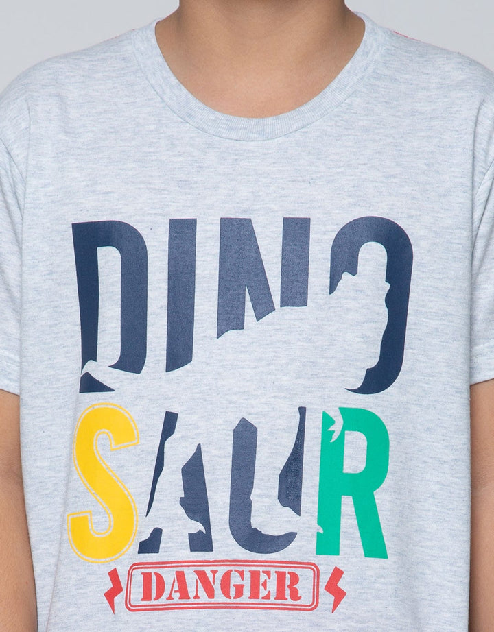 Little M Basic Short Sleeve T-Shirt Best Buy Dinosaur Danger