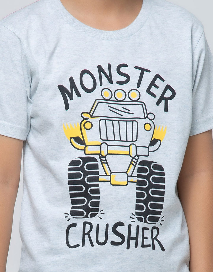 Little M Short Sleeve T-Shirt Best Buy Monster Crusher