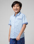 Little M Short Sleeve Shirt Fullprint Jangkar