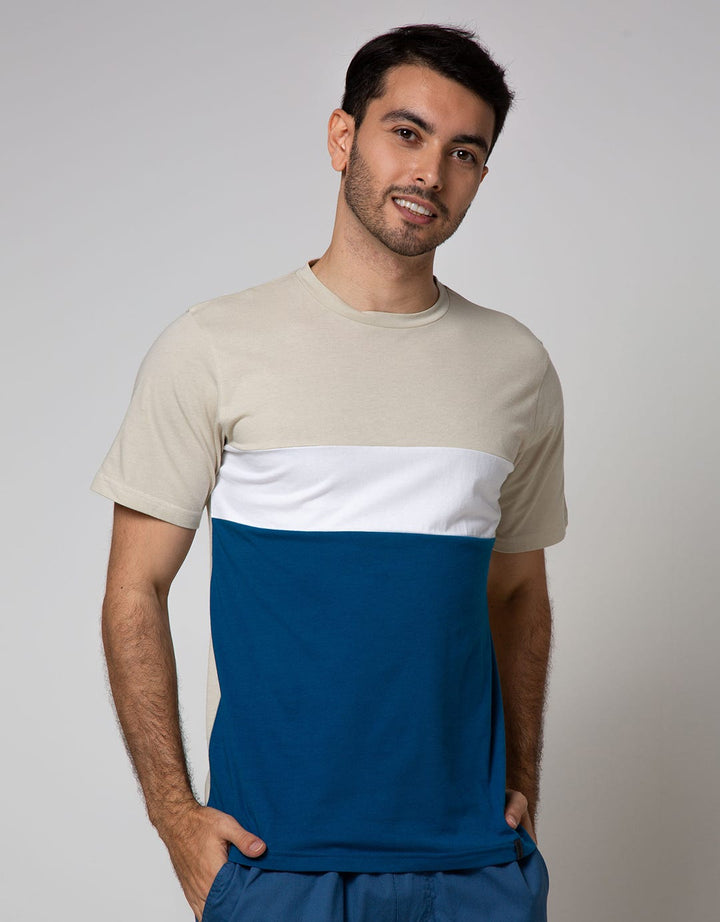 Details Short Sleeve T-Shirt Round Neck Cut & Sewn