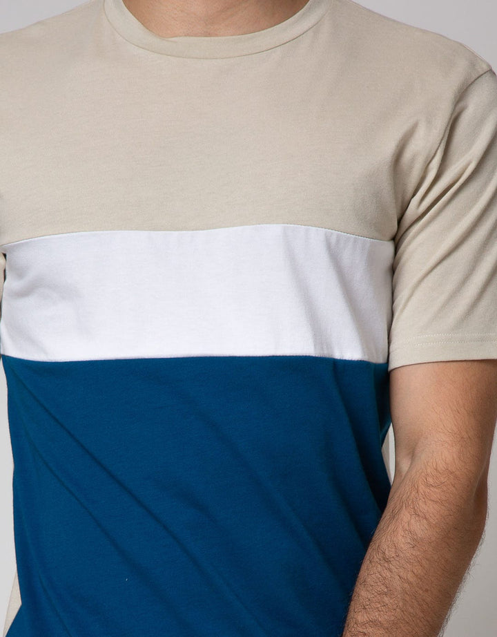 Details Short Sleeve T-Shirt Round Neck Cut & Sewn