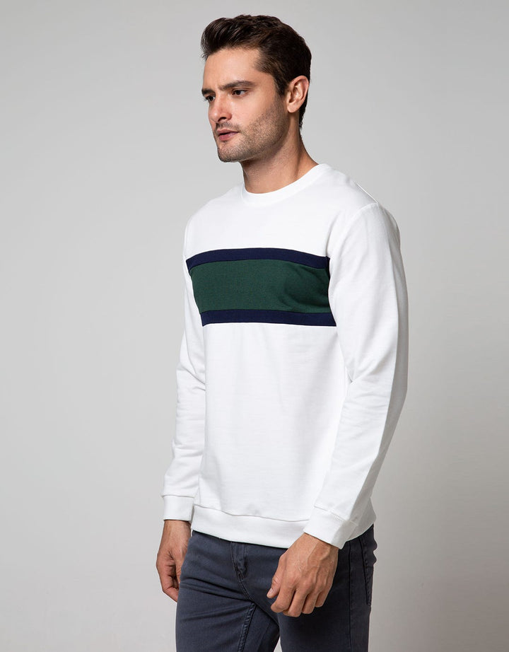 Details Sweatshirt Jumper R Neck Cut N Sewn