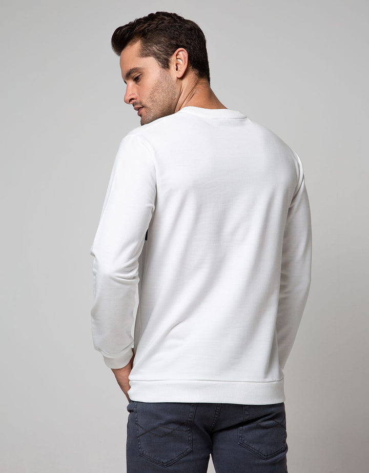 Details Sweatshirt Jumper R Neck Cut N Sewn