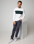 Details Sweatshirt Jumper R Neck Cut N Sewn