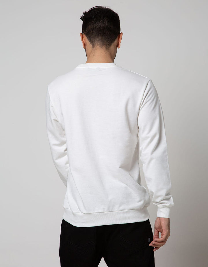 Details Sweatshirt Jumper Long Sleeve Round Neck Print