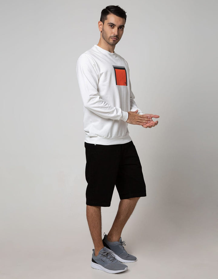 Details Sweatshirt Jumper Long Sleeve Round Neck Print