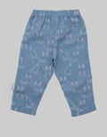 Pipiniko Bunny Print Denim Long Pants