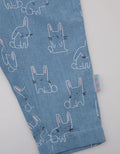 Pipiniko Bunny Print Denim Long Pants