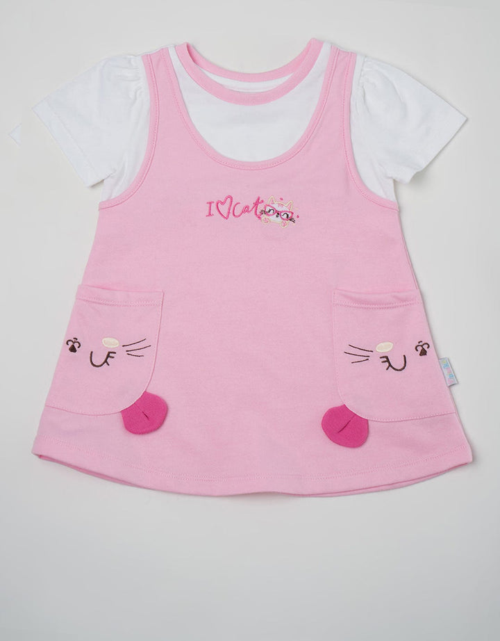 Pipiniko Overall Midi Skirt Geber Cat