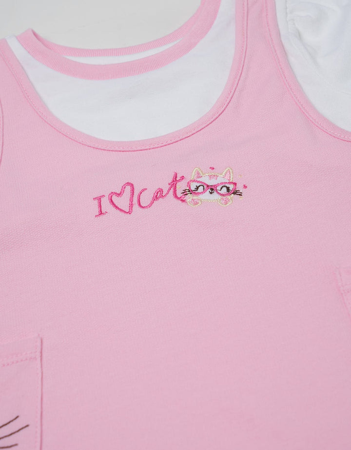 Pipiniko Overall Midi Skirt Geber Cat