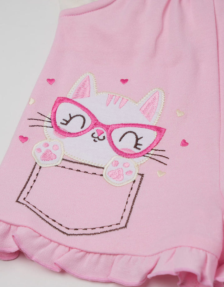 Pipiniko Overall Midi Skirt Cel Geber Cat