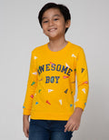 Little M Fullprint Awesome Boy Sweater