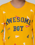 Little M Fullprint Awesome Boy Sweater