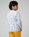 Little M Sweater Fullprint Genius Print Timbul