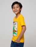 Little M Short Sleeve T-Shirt Photo Print Croco Surfing