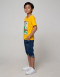 Little M Short Sleeve T-Shirt Photo Print Croco Surfing