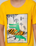 Little M Short Sleeve T-Shirt Photo Print Croco Surfing