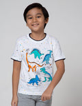 Little M Short Sleeve T-Shirt Fullprint Splash Dino