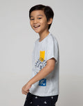 Little M Short Sleeve T-Shirt Splash Space Shuttle Kantong
