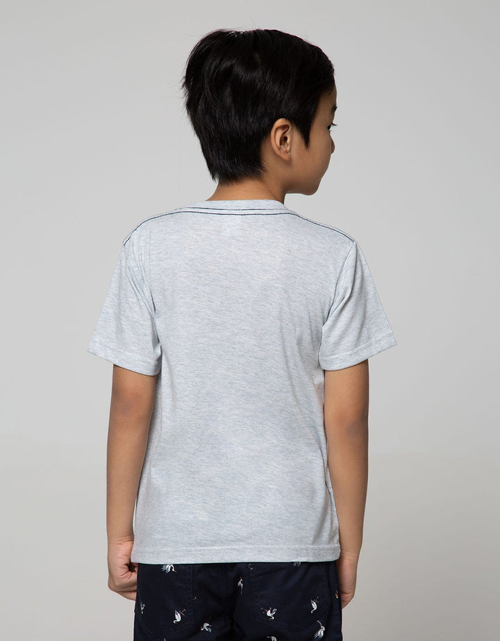 Little M Short Sleeve T-Shirt Splash Space Shuttle Kantong