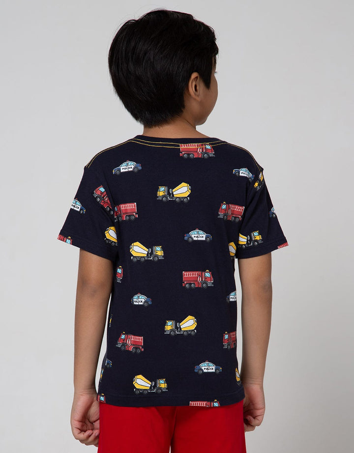 Little M Short Sleeve T-Shirt Car Transportation