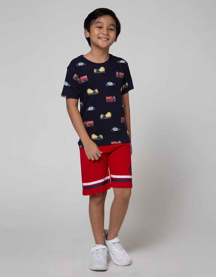 Little M Short Sleeve T-Shirt Car Transportation