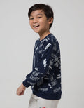 Little M Long Sleeve Sweater Fullprint Flash