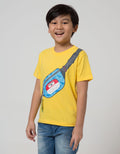 Little M Short Sleeve T-Shirt Print Tas Dino Gantung Laken Bordir