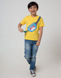 Little M Short Sleeve T-Shirt Print Tas Dino Gantung Laken Bordir