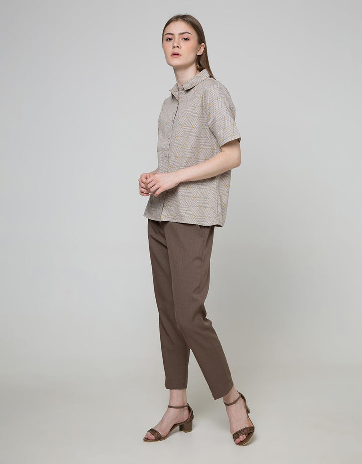 Details Short Sleeve Shirt Coord