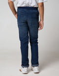 Aero Kids Denim Long Pants Noprintnofloc Tade Regu Pocket Stretch
