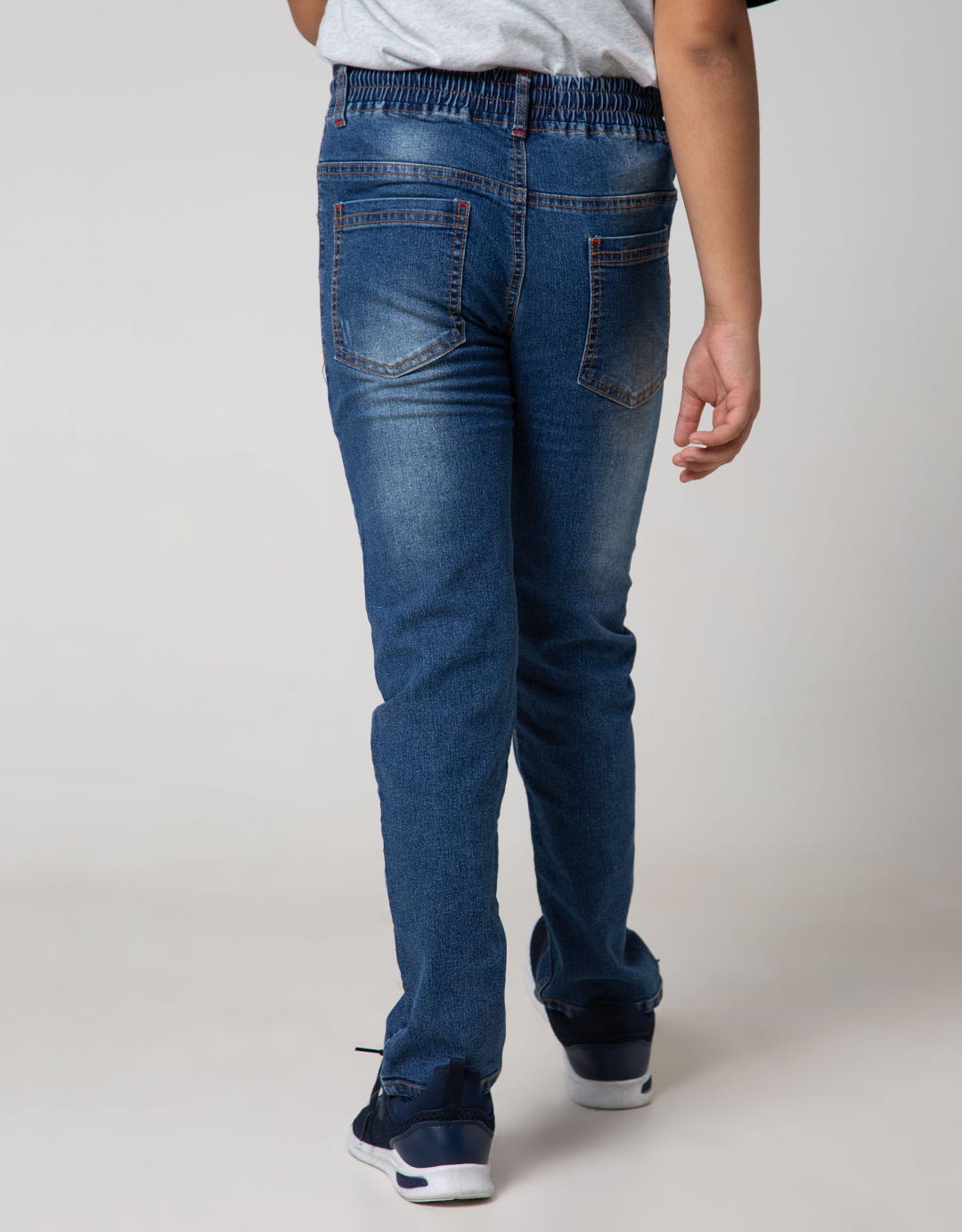Aero Kids Long Denim Pants Printnofloc Rib Skinny Stretch Xjeans
