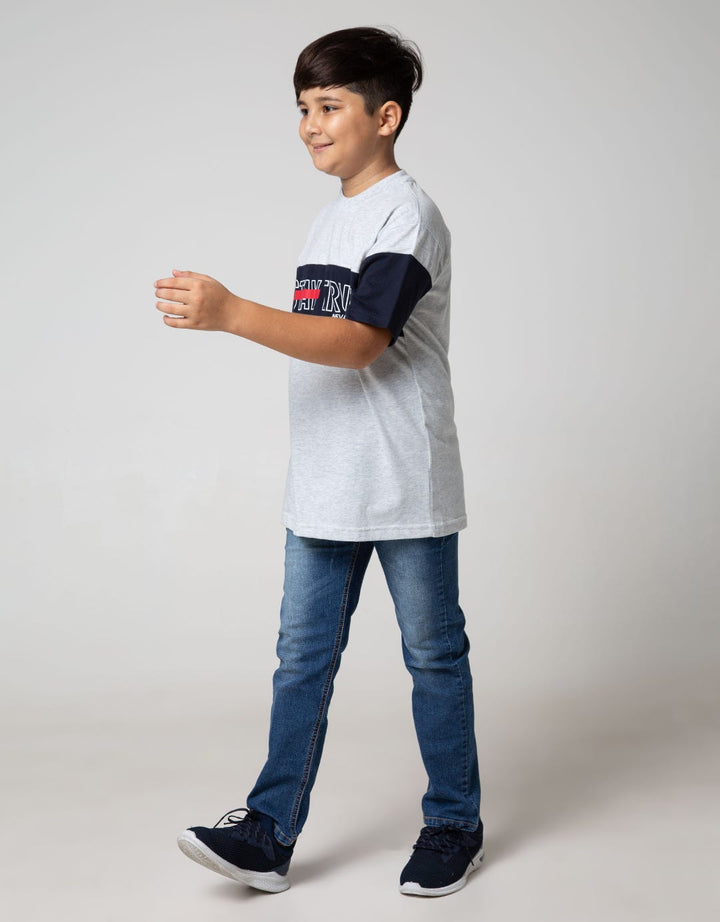 Aero Kids Long Denim Pants Printnofloc Rib Skinny Stretch Xjeans