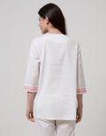 Details Long Sleeve Blouse On Bottom