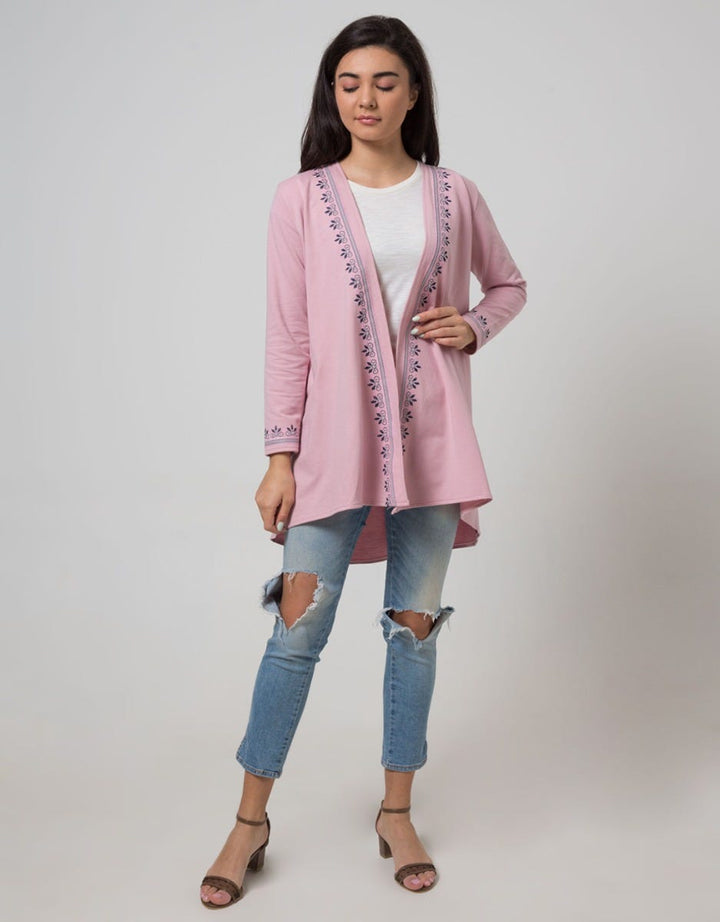 Details Cardigan Outer Embro