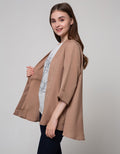 Details Blazer Choc Outer Crape