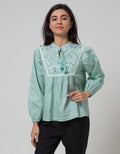 Details of Long Sleeve Blouse Embroidery