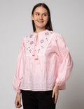 Details of Long Sleeve Blouse Embroidery