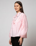 Details of Long Sleeve Blouse Embroidery
