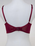 St. Yves Non Push Up Regular Bra Lace Mrn 2580 Bwl580:Maroon:34A:Solid:Non Push Up R