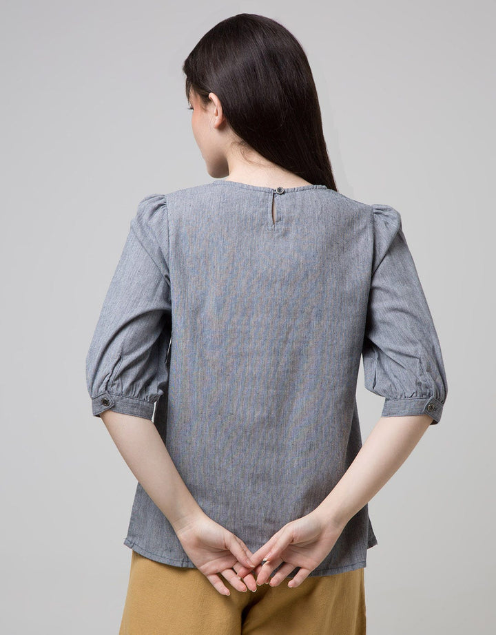 Exit Teal Blouse